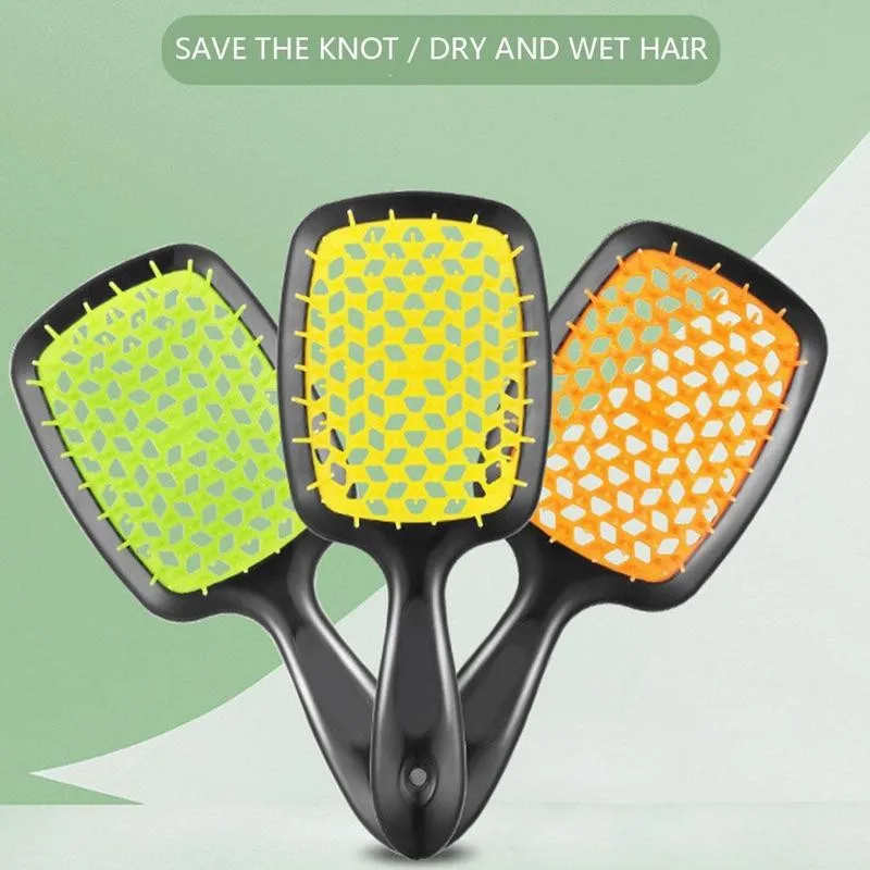 

Air Cushion Massage Comb Wide Teeth Scalp Hair Brush Hairdressing For Home Smoothly Salon Care Styling Colorful Hair New To I6X4