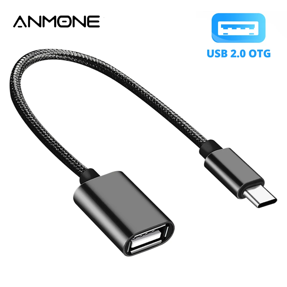 Переходник зарядный с Type C на USB 2 0 OTG кабель конвертер для мыши геймпада