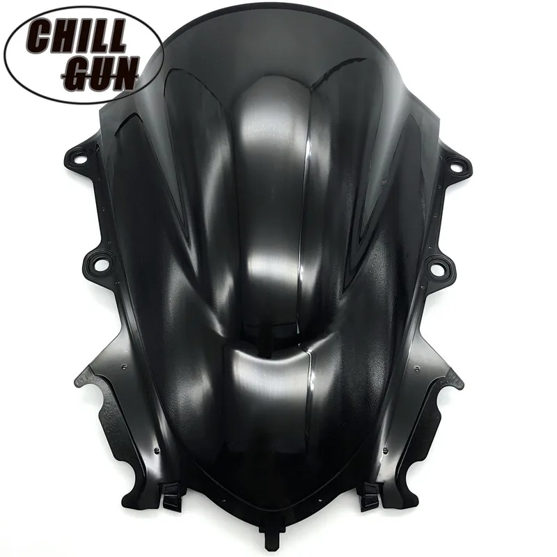 black Дефлектор ветрового стекла мотоцикла козырек Визер для YAMAHA YZF R15 V3.0 YZF-R15 V3 17'-18' Double Bubble - Цвет: black