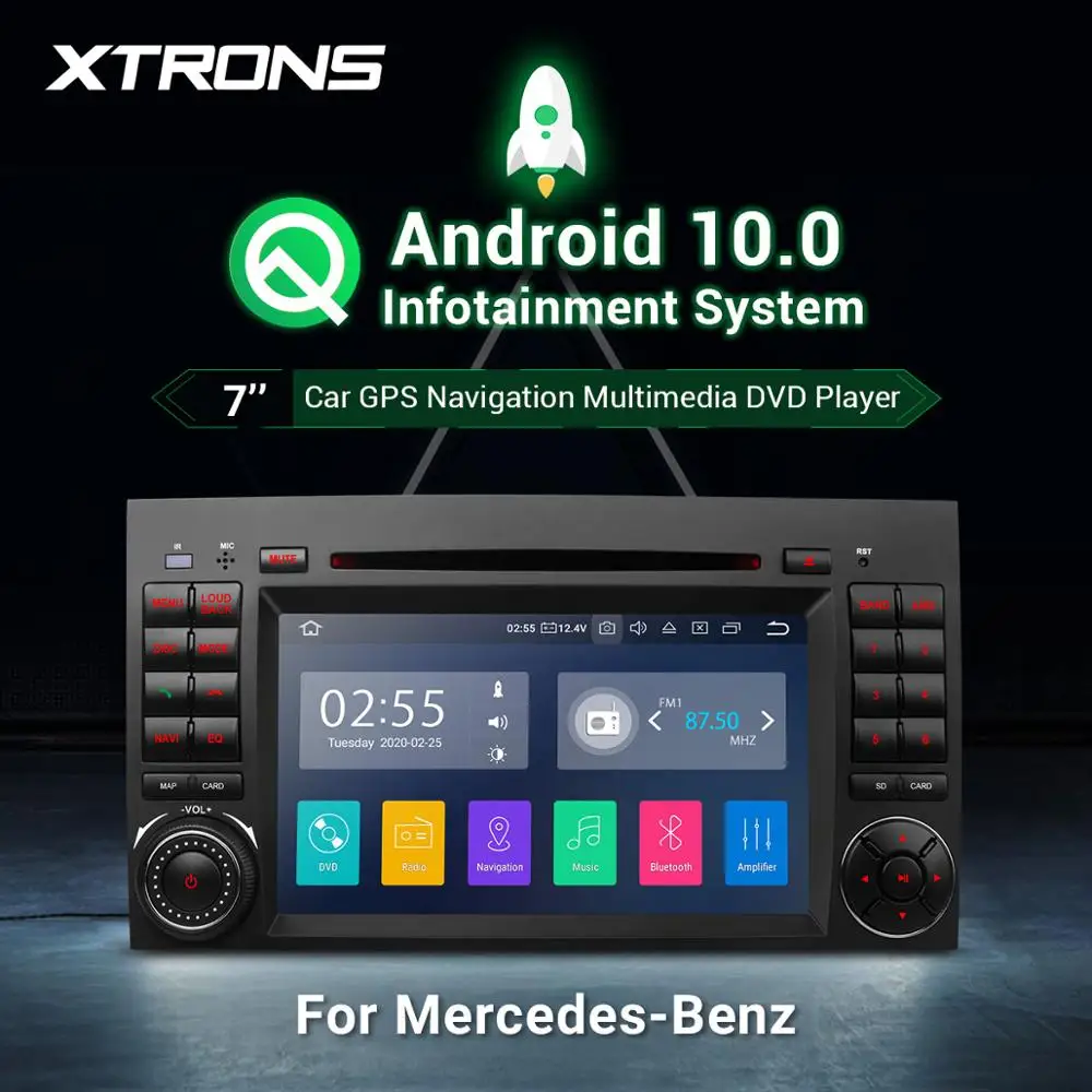 XTRONS Android 10 0 радио GPS автомобильный DVD плеер для Mercedes Benz W245 2005 2011 W169 2004 2012 Viano Vito W639 2006