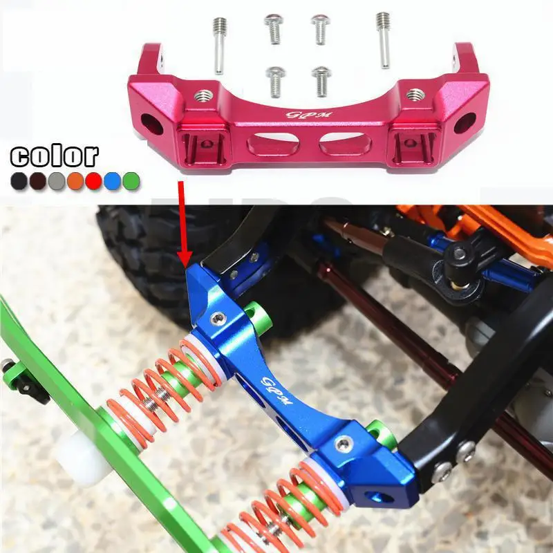 

For Trax TRX-4 82056-4 Defender Defender front bumper bracket front crash beam base aluminum alloy front pump handle