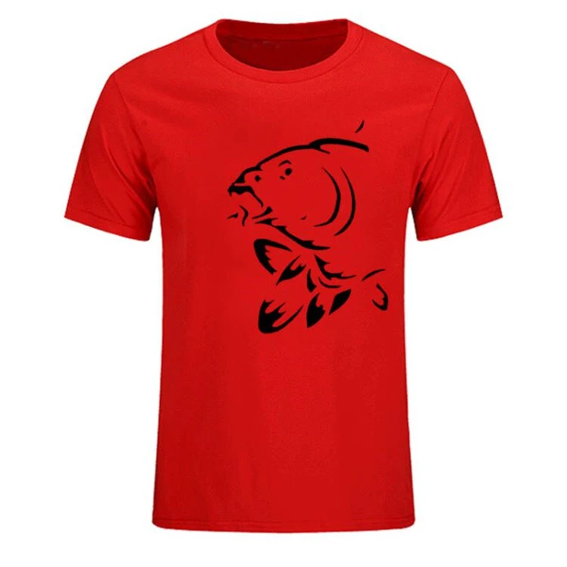 Funny carp sports T shirt men's summer fishing fisherman sports shirt men's leisure Harajuku O collar men's 3Dt shirt images - 6