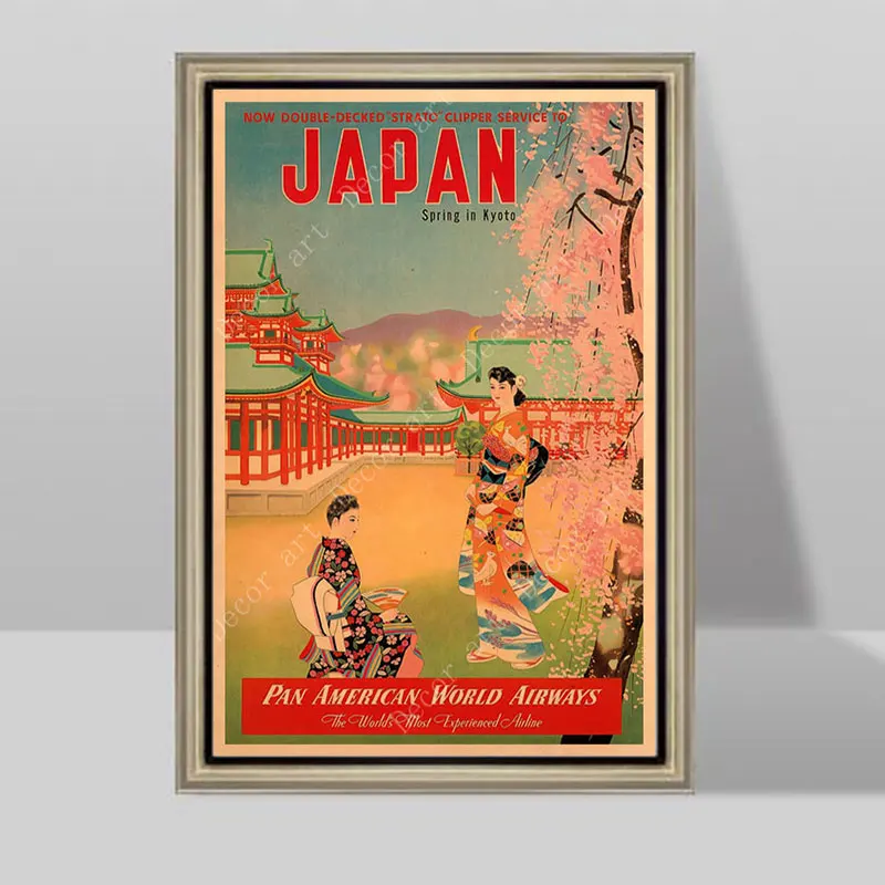 Походы в Кирисима японские картины на холсте винтажные настенные постеры из