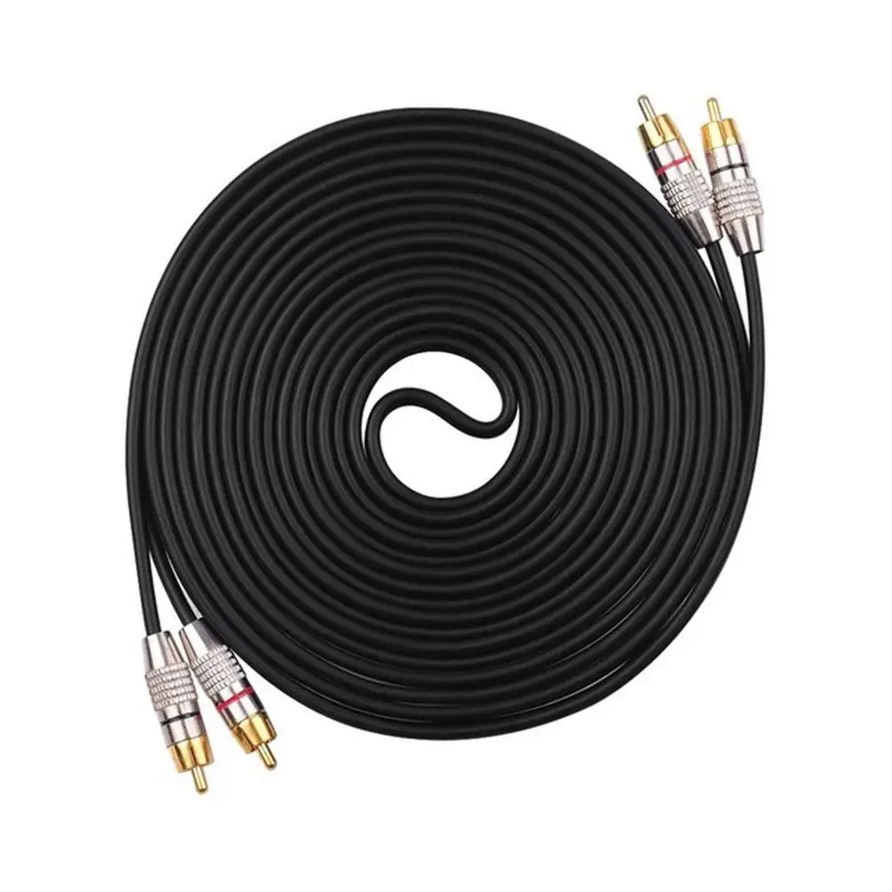 

HD Player Audio Cable 2RCA Male To 2RCA Aluminum Alloy Head G5K2