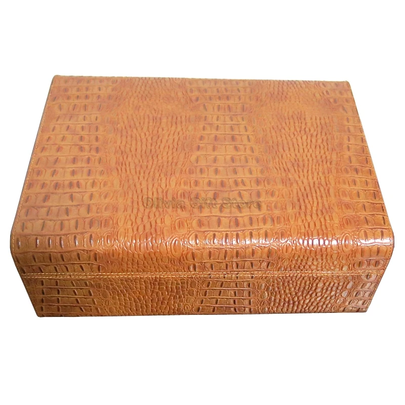 Cohiba Высококачественная кожа крокодила искусственная 2 ящика сигара сигарета