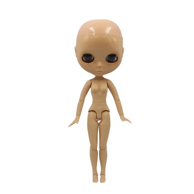 Blyth кукла 1/6 Bjd шарнир тело лысая голова кукла с глазками, кукла без одежды 30 см, 5 цветов 19 суставов руки AB, изменить Макияж DIY - Цвет: tan