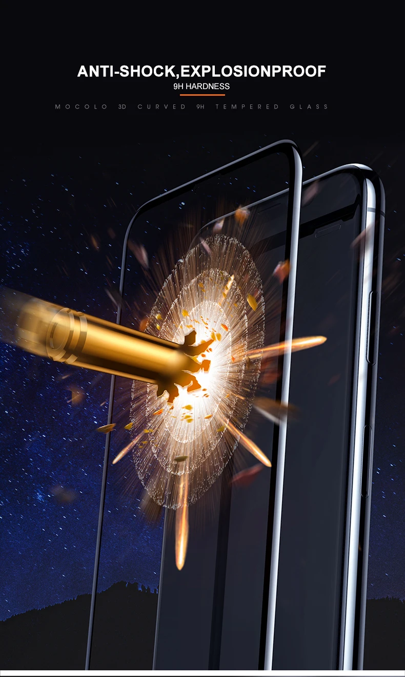 Mocolo 3D изогнутое полное клей стекло для iPhone 11 Закаленное стекло пленка 9H полное покрытие протектор экрана для iPhone 11 PRO MAX анти-масло