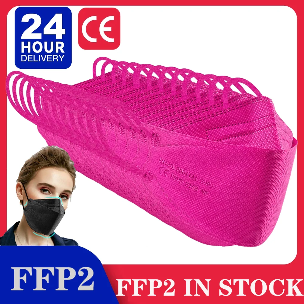 

100pcs ffp2mask Black KN95 mascarillas fpp2 homologadas Adult mask fp2 mascarilla ffp2 homologada españa mascarillas fpp2 negras