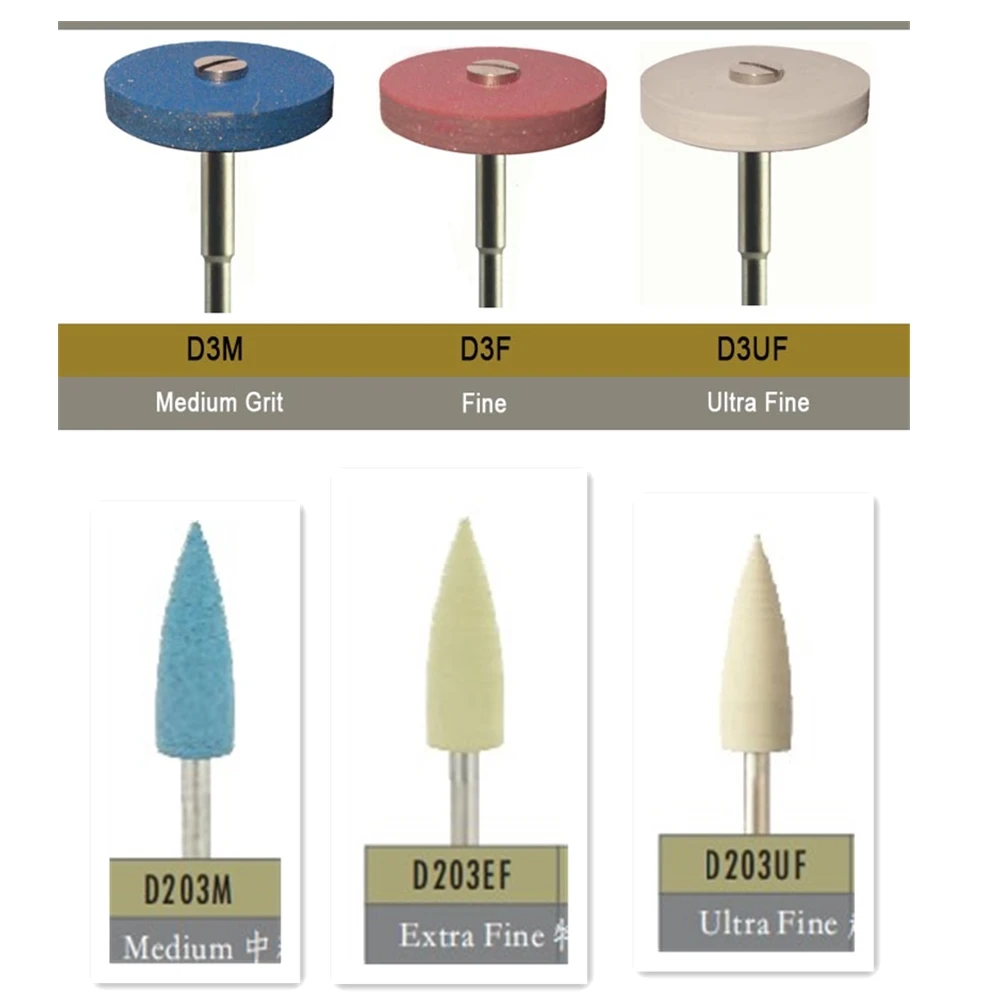 6 шт./кор. Стоматологические алмазные режущие диски и полировочные боры с грубой