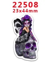 22508 30 шт hollaween характер плоское украшение из смолы PR 22462 - Color: 22508