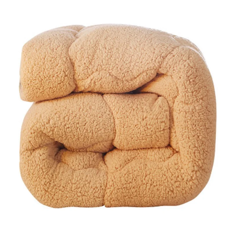 Зимние пододеяльники одеяло из полиэстера толстое шерстяное рельефного волокна