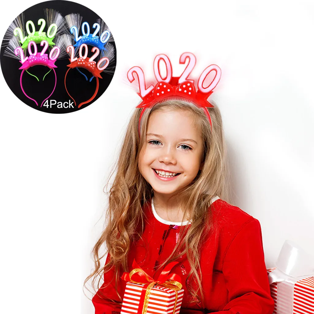 2020 светодиодный светильник Рождественская повязка на голову светящаяся