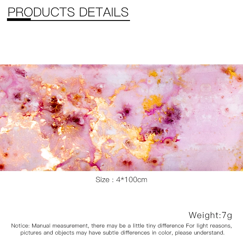 Четыре лилии Фольга для ногтей мраморная серия розовые синие фольга бумага нейл