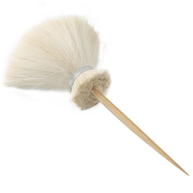 

Pottery Tools Sweeping Gray Pen Moisturizing Pen Big Head Cleaning Wooden Brush For Pottery Polymer Clay Ceramics Tools