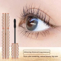 4d long lasting fiber diamond mascara waterproof eyelashes black lengthening for eyelash extension thick rimel b6b3