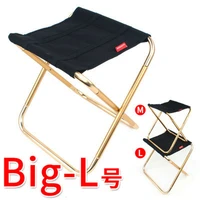 ultralight outdoor folding chair camping hiking fishing chair travel foldable beach chair load bearing 85kg bbq stool