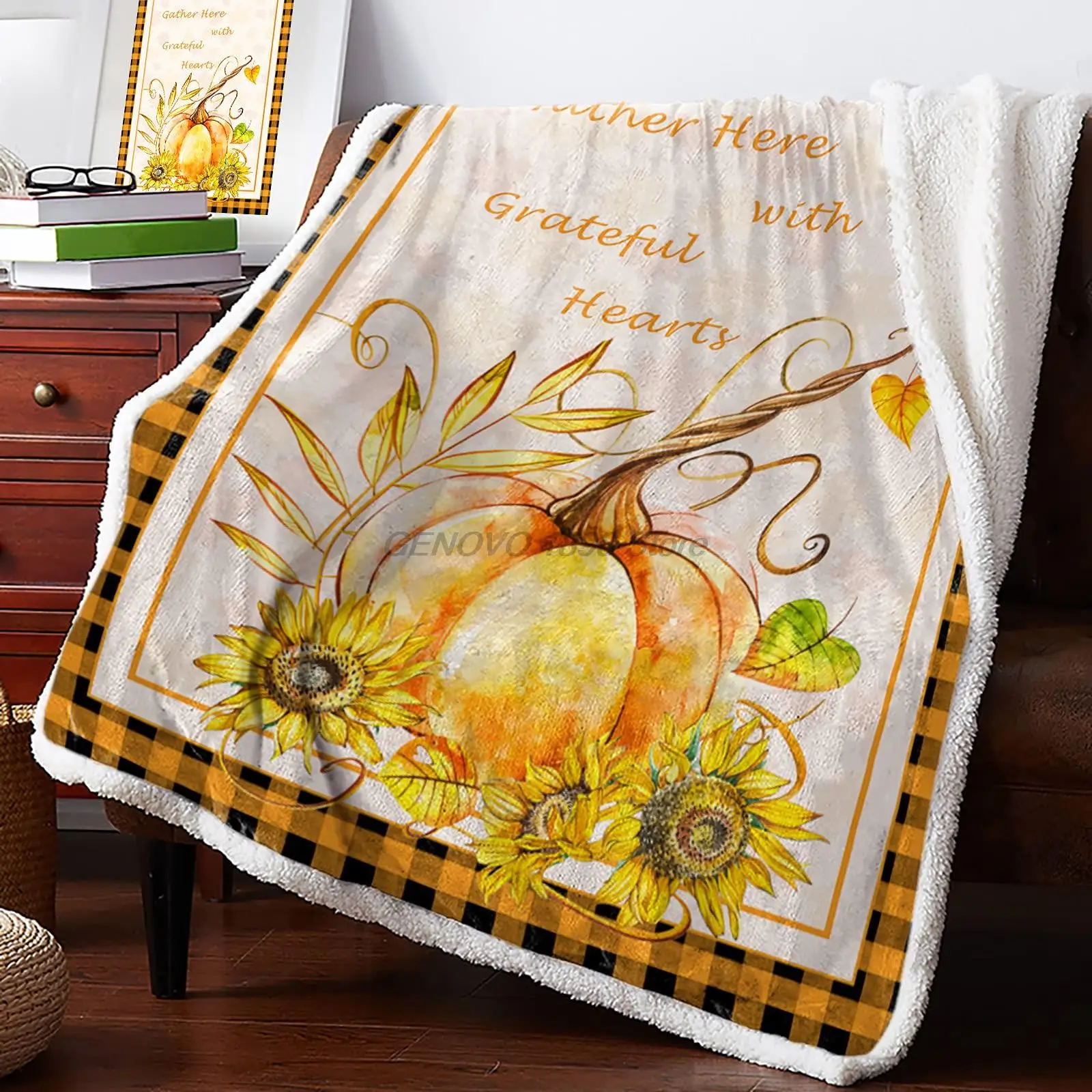 

Luxury Fleece Throw Blanket for Couch, Thick Fuzzy Fluffy Soft Cozy Bed Blanket, Reversible Sherpa Fleece Blanket for Sofa Chair