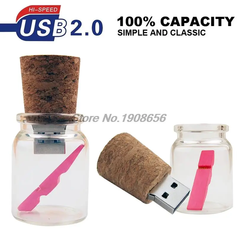 Креативный флеш накопитель в виде бутылки желаний Новое поступление для дрифта