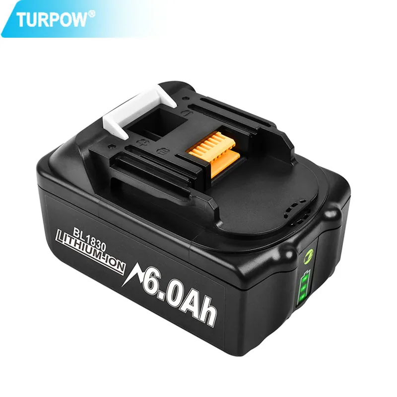 

Аккумуляторная батарея BL1830, 18 в, 6000 мАч, литий-ионная батарея для Makita 18 в, батарея BL1840, BL1850, BL1860, BL1860B, LXT 400, L70