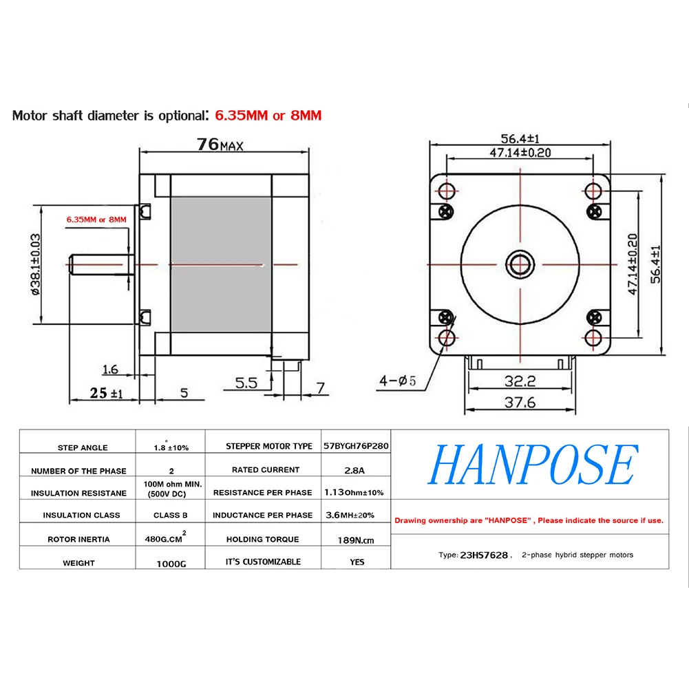 Шаговый двигатель 2 фазы для 3d принтер ЧПУ Гравировальный фрезерный станок 24 В