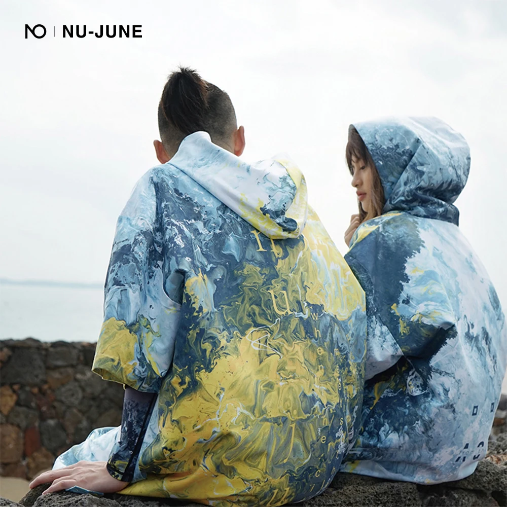Пляжное полотенце с капюшоном Nu-June плавательное быстросохнущее солнцезащитное