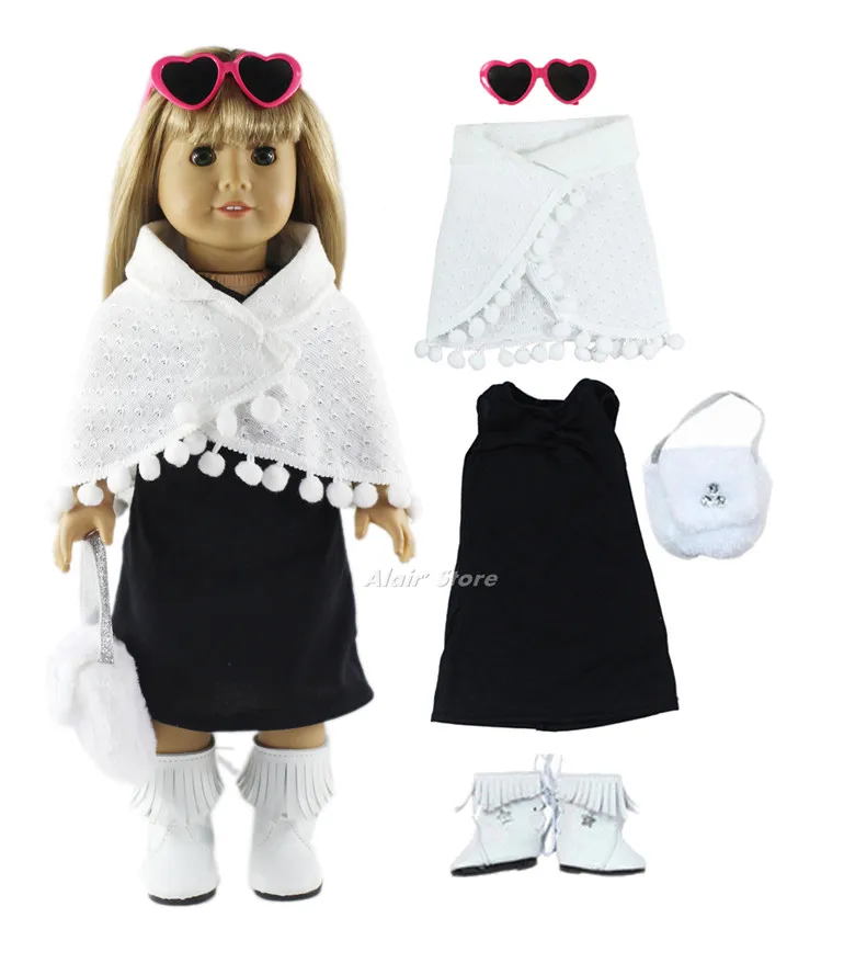 

1 Set Evening Party Princess Dress Outfit Doll Clothes for 18 inch doll clothes A53