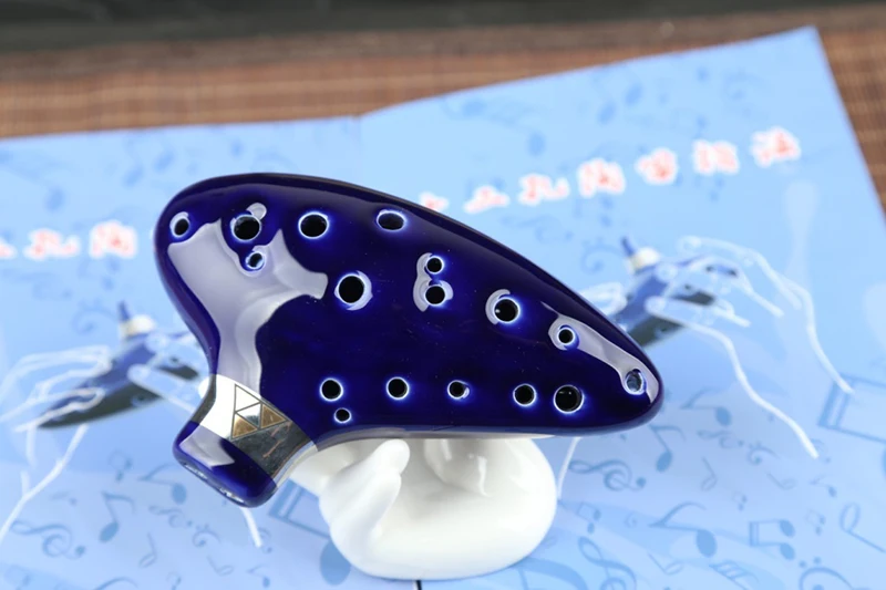 

16 Holes Ocarina Double-Pipe Ocarina Musical Instrument Flute C