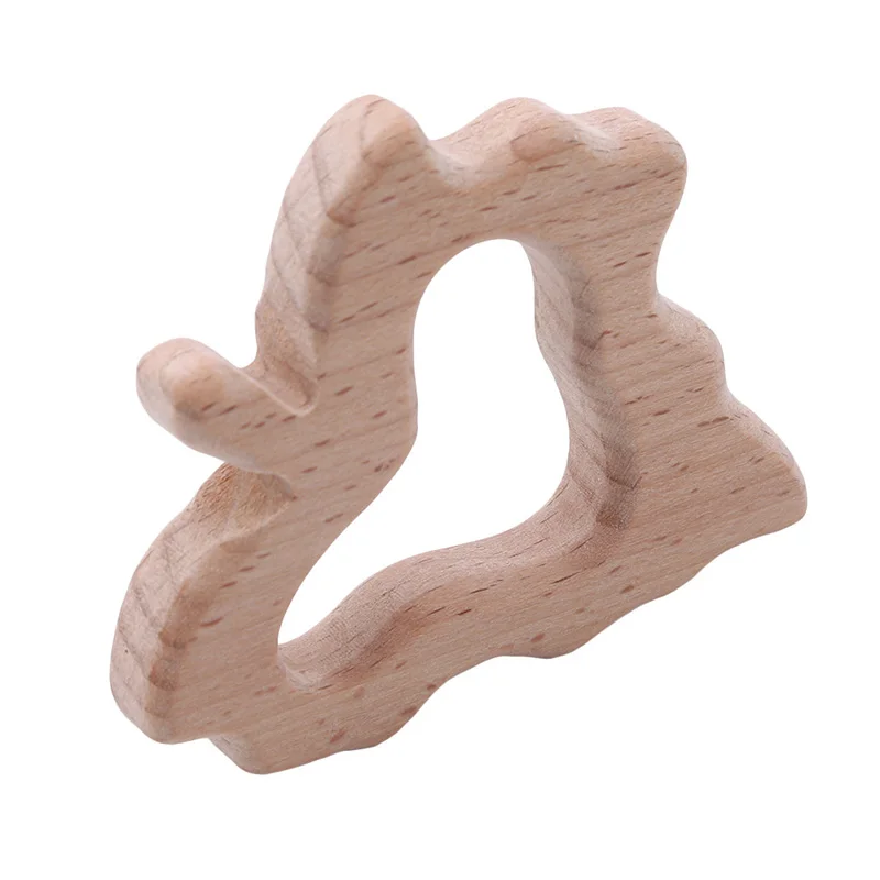 Детские украшения из бука дерева клена в форме прорезывателя DIY аксессуары для