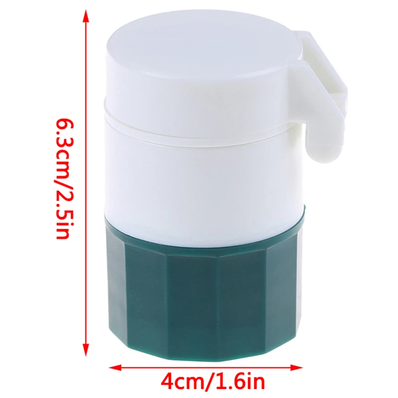 

3Colors Grinder Splitter Tablet Cutter Divider Storage Case Pill Box Cutting Tablets Pill Cutter Medicine Crusher
