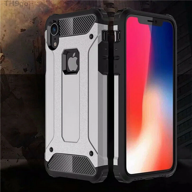 Гибридный прочный защитный чехол для телефона iPhone XS Max XR 8 7 6S Plus 5 SE матовый