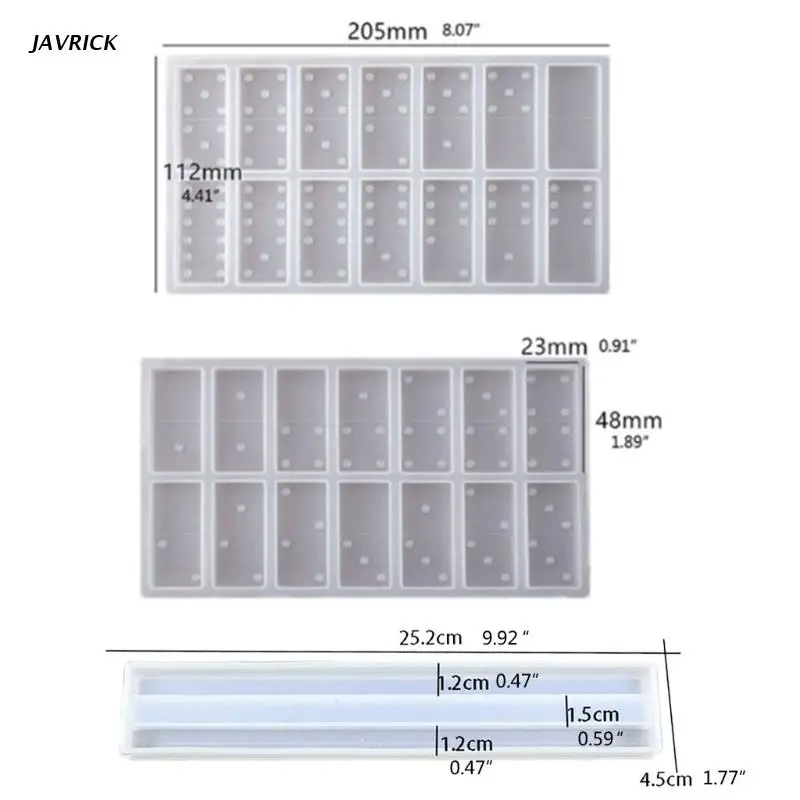 

1 Set Epoxy Resin Domino Game Toy Mold Dominoes Storage Rack Silicone Mould DIY Crafts Jewelry Casting Tools