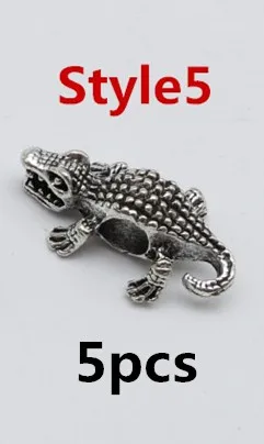 5pcs Style5 5 шт./упак. животных, подвязанные лентой, с объемной волной, дредлоки, для увеличения объема, шарики около 4,5-5,2 мм Внутреннее отверстие ювелирные изделия - Цвет: 5pcs Style5