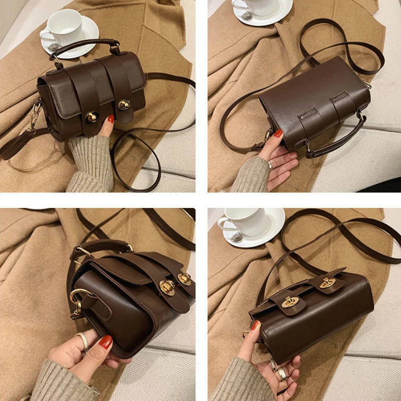 

Crossbody Bags Women Handbags Solid Casual Shoulder Bag High Quality Luxury Casual Korean Style Vintage Retro Fashion Simple New
