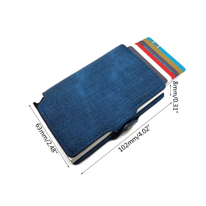 

Credit Card Storage Bag, Metal Card Box, ID Card Set Business Card Holder