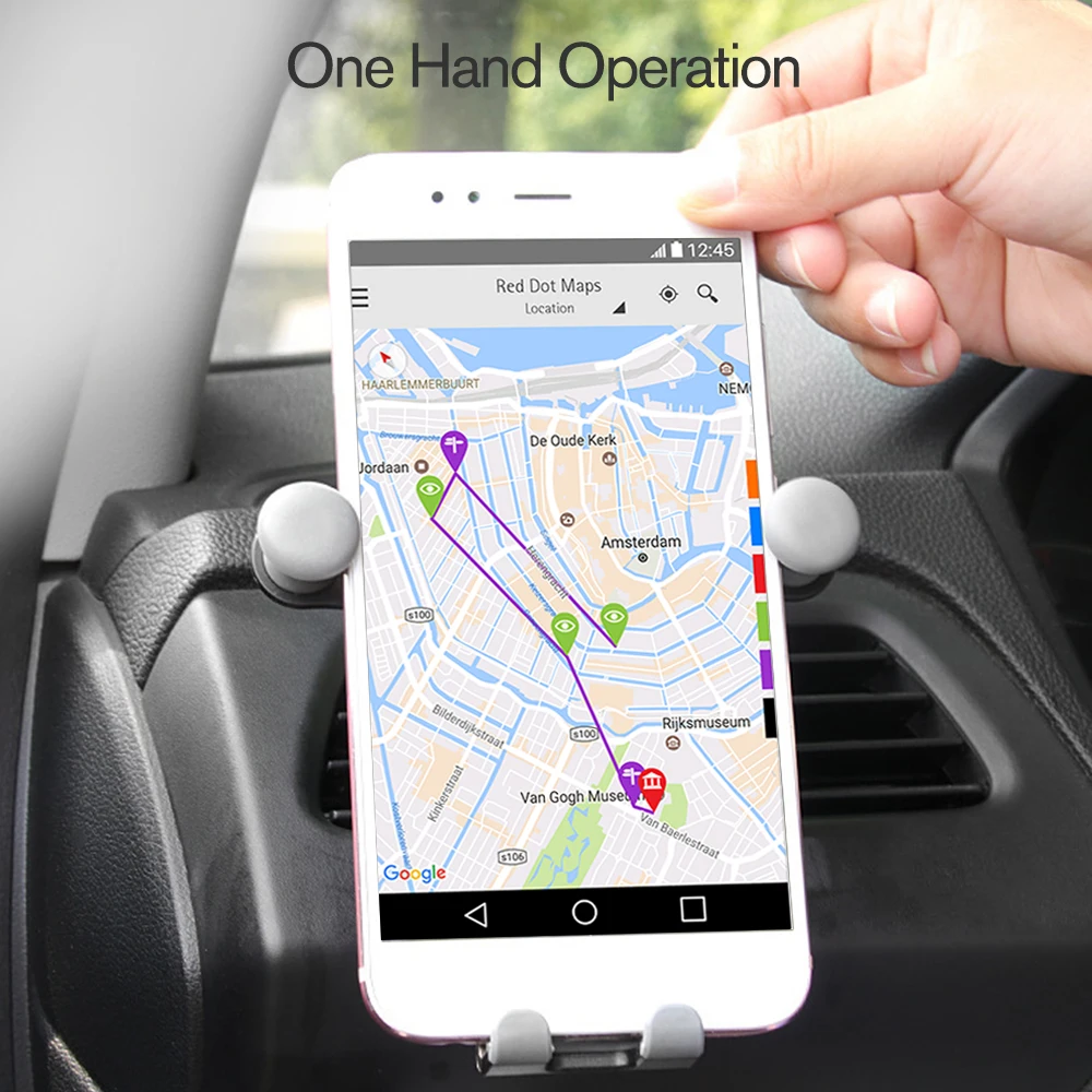 Универсальный автомобильный держатель для телефона с милым смайликом подставка