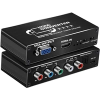hdmi compatib to ypbpr scaler 1080p hdm to component rgb5rca or vga scaler converter with toslink spdif audio output for pc ps4