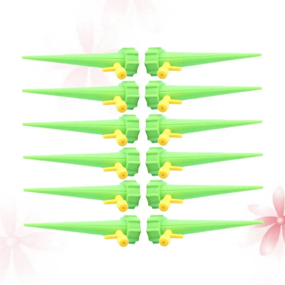 

12PCS Automatic Flower Watering Machine Portable Irrigation Emitter with Switch Control Adjustable Water Flow Water-dropper Flow
