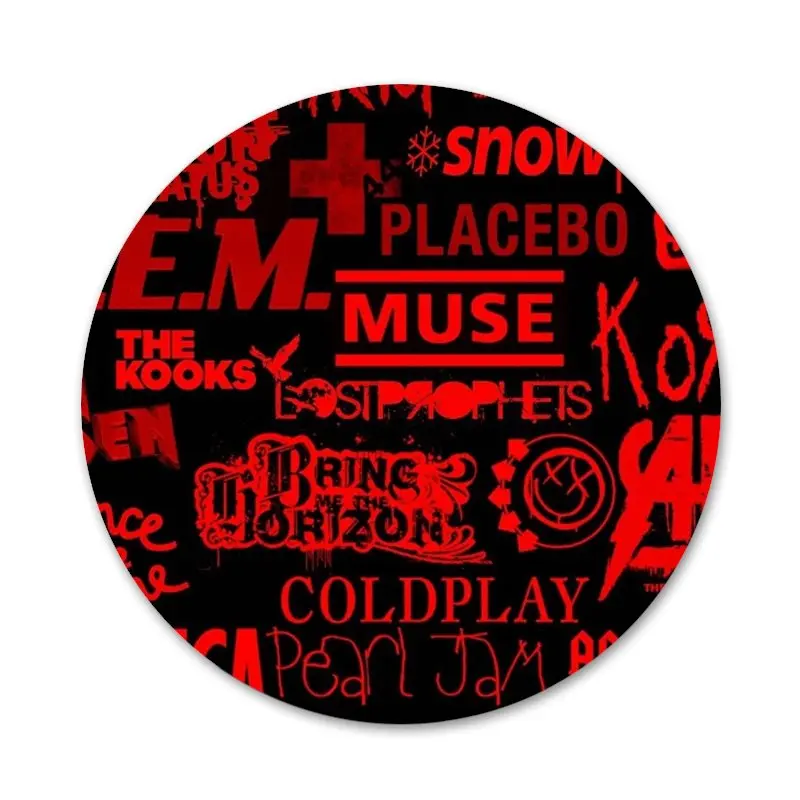 Значки на одежду и рюкзак значки со знаком рок-группы металлические для