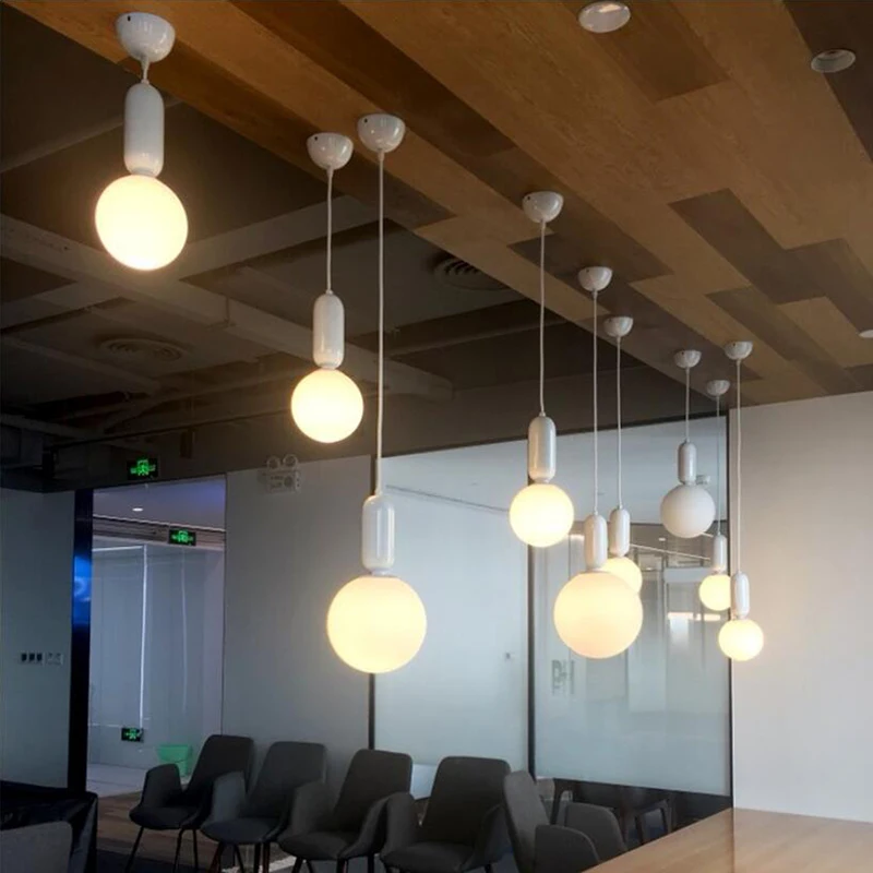 Подвесной светильник s светодиодный Современный Стеклянный для бара сферический