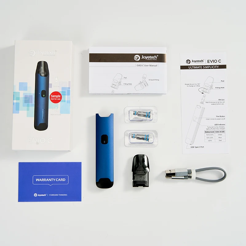 Оригинальный набор Joyetech EVIO C Pod вейп аккумулятор 800 мАч картридж 2 мл под EN Ом