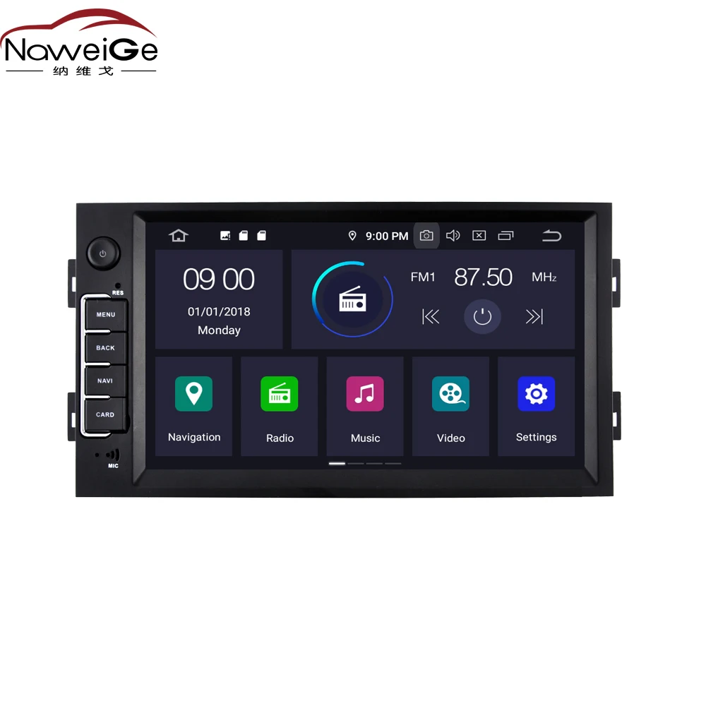 NaweiGe 7 дюймовый Android Восьмиядерный 9 0 PX5 4 + 32 ГБ Автомобильный dvd плеер для Peugeot 308S