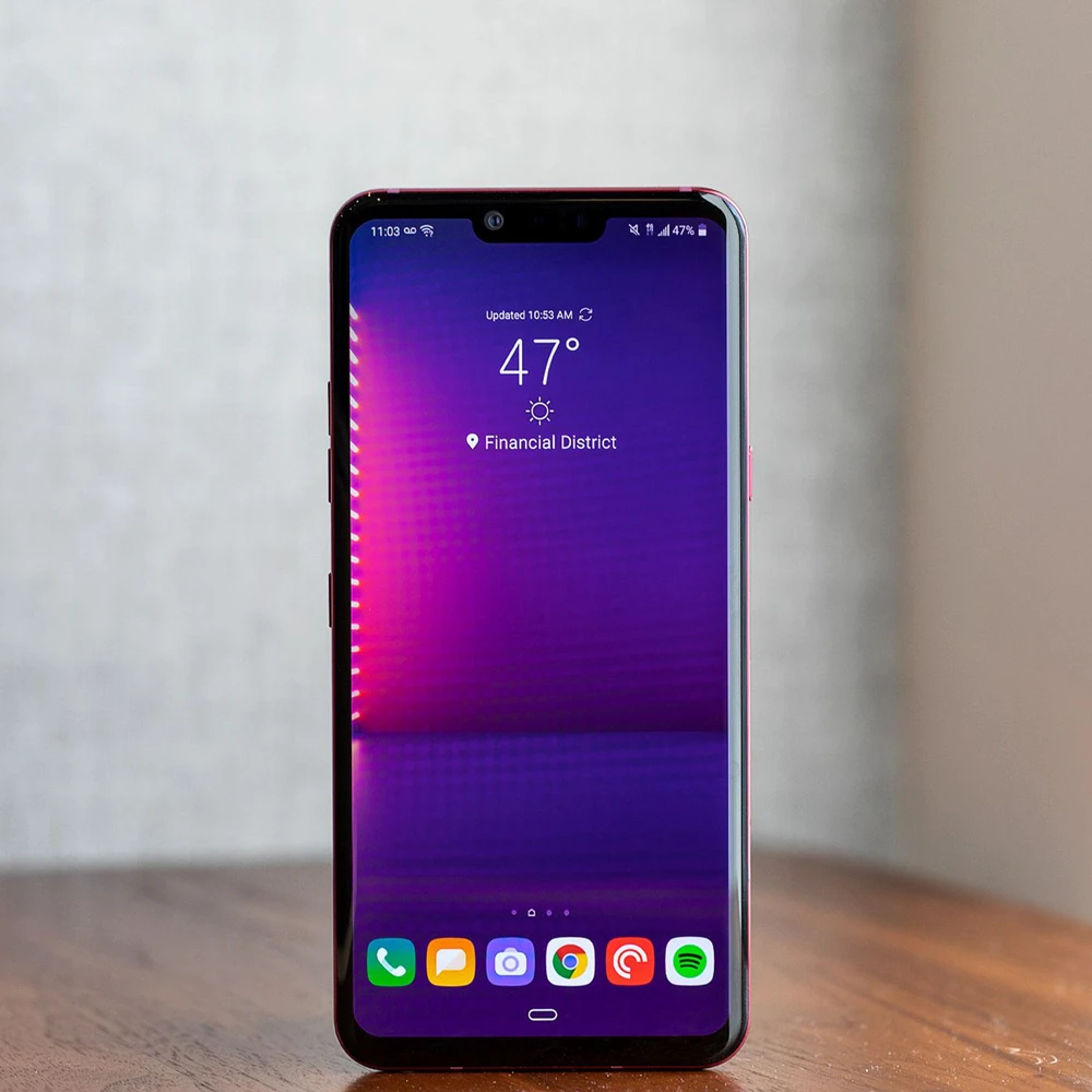 unlocked lg g8 thinq g820n g820um mobile phone octa core 6 1 6gb ram 128gb rom 16mp12mp fingerprint nfc android smartphone free global shipping