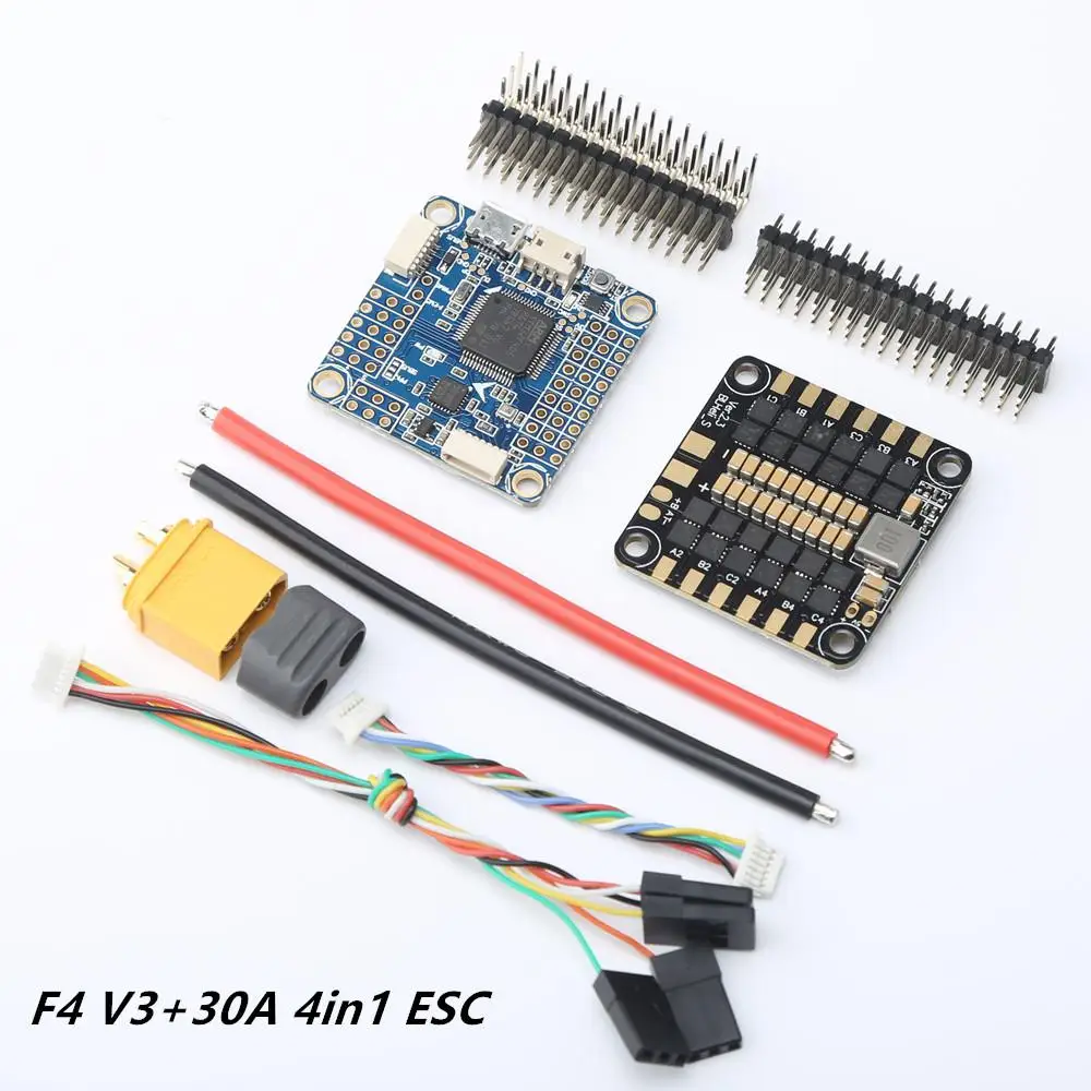 

Betaflight F4 v3s plus flight control OSD 2-6S Two way 3A BEC 9V Pad design 30,5x30,5mm Quadcopter Drone RC FPV Racing
