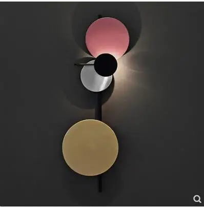 Креативный Простой настенный светильник в стиле макарун лампа скандинавском для