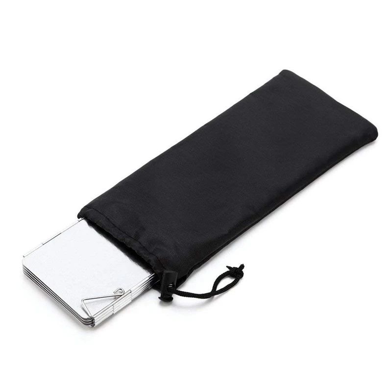 Кемпинг плита ветровое стекло 12 пластин Сверхлегкий складной лагерь Портативный