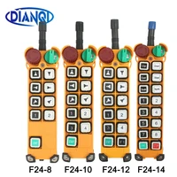 only 1pcs transmitterf24 81012 singledouble speed f24 14 electric hoist wireless switches industrial radio remote controller