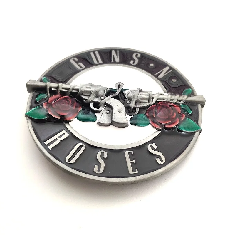 Классическая Музыкальная Тема Guns N пояс с розами Пряжка Для Ремня рок-н-ролл