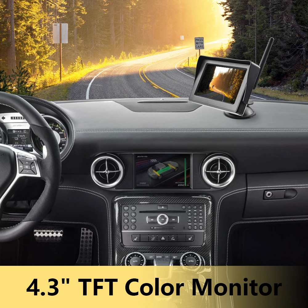 4 3 &quottft ЖК монитор для автомобиля автомобильный заднего вида Автомобильный