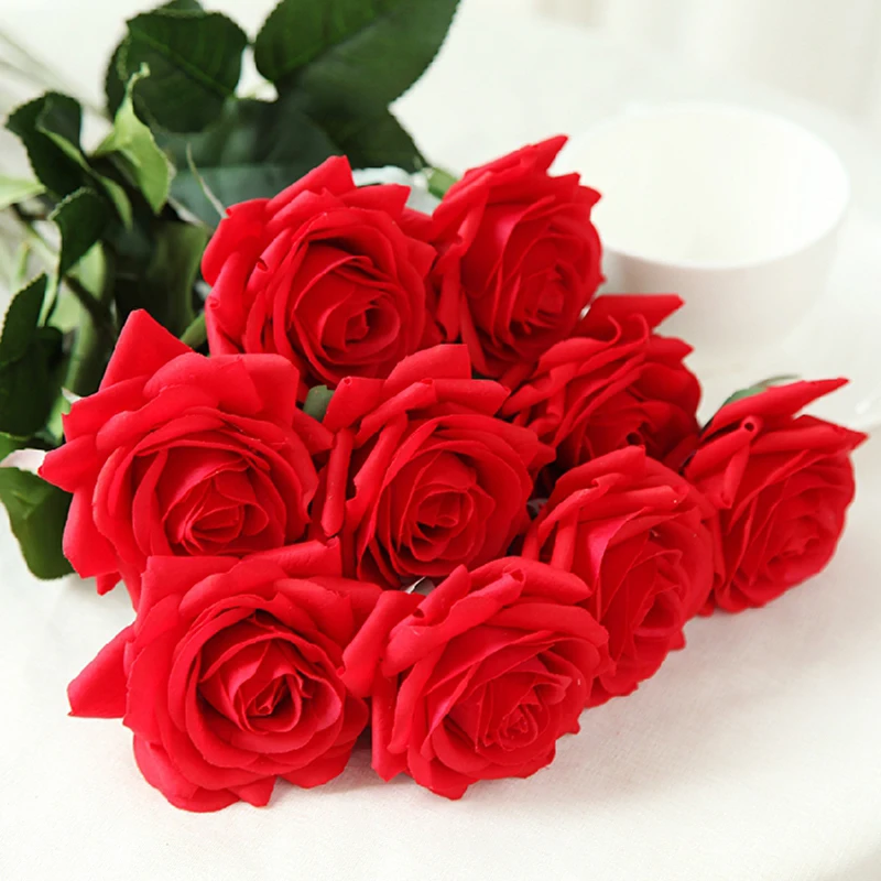 7 шт. увлажняющая роза на ощупь|Искусственные и сухие цветы| |