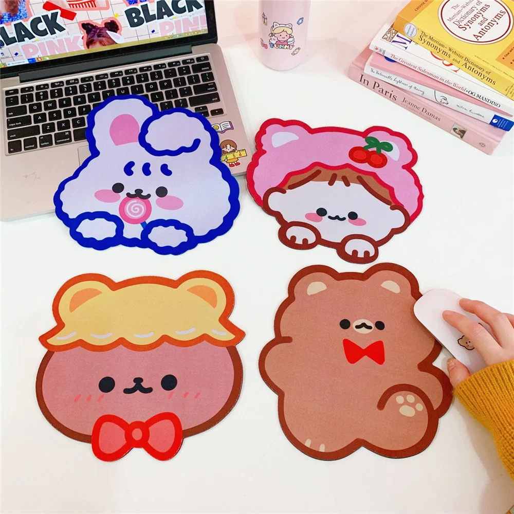 

Japan and South Korea cute soft cute bear bunny mouse pad student ins wind desktop mouse pad anti-skid pad coaster cute
